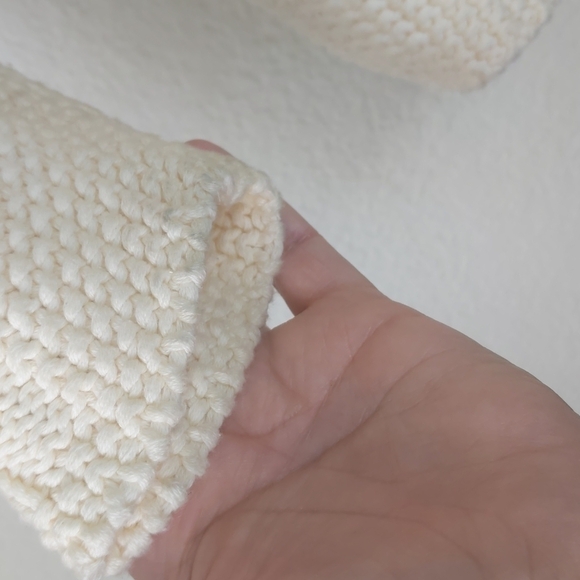 Ireland's Eye Chunky Cable Knit Cardigan Pom Hoodie Fisherman Sweater 4-5 - Picture 10 of 10